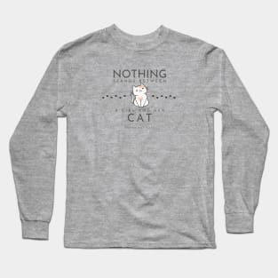 A girl and her cat Long Sleeve T-Shirt